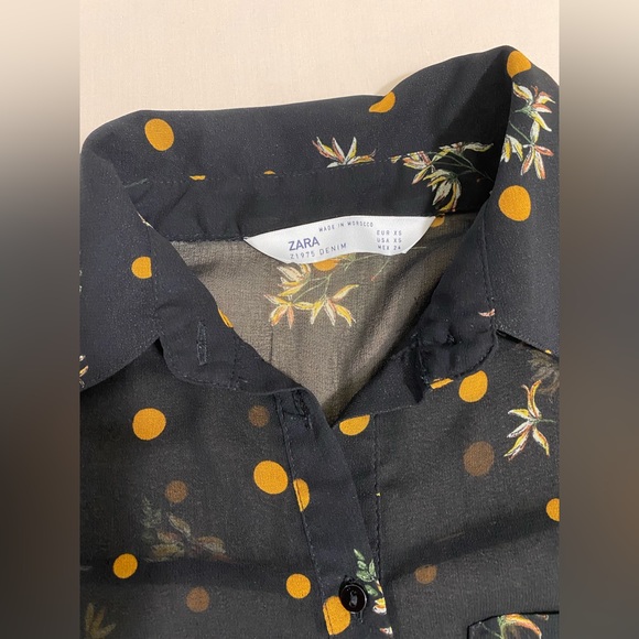 Zara sheer blouse. EUC - Picture 5 of 7